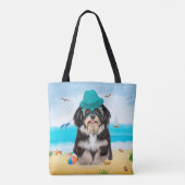 Havanese Dog op strand Draagtas (Achterkant)