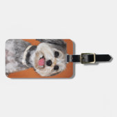 Havanese Dog Portrait Bagagelabel (Voorkant horizontaal)