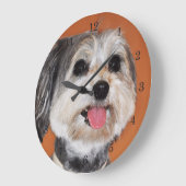 Havanese Dog Portrait Grote Klok (Hoek)