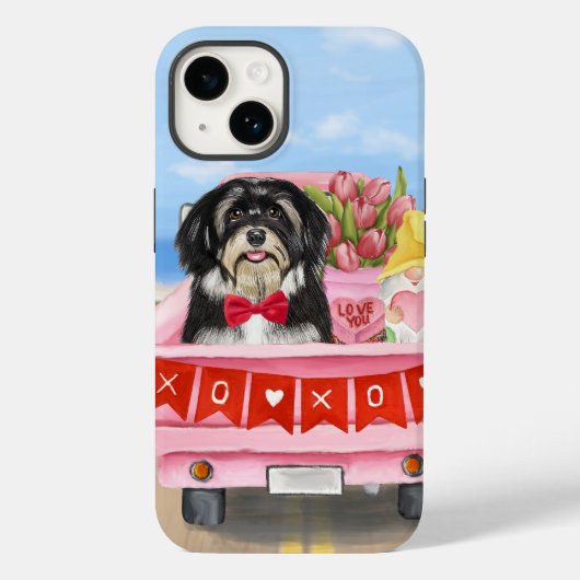 Havanese Dog Valentijnsdag Truck Case-Mate iPhone Case (Achterkant)
