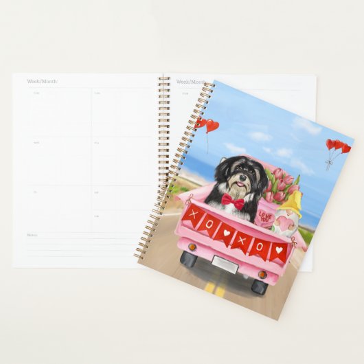 Havanese Dog Valentijnsdag Truck Planner (Display)
