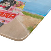 Havanese Dog Valentijnsdag Truck Snijplank (Hoek)