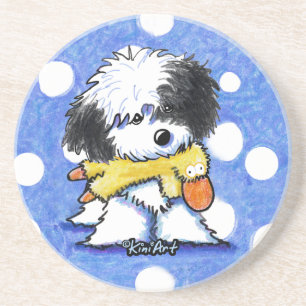 Havanese Duck Lover Zandsteen Onderzetter