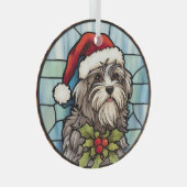 Havanese Glas in lood Kerst Glas Ornament (Voorkant Rechts)