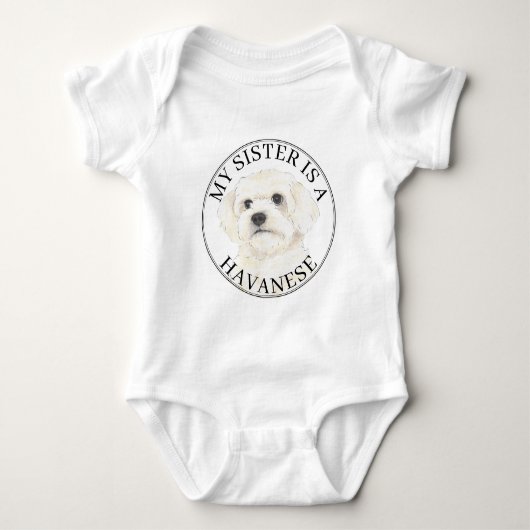 Havanese grote zus romper (Voorkant)
