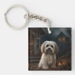 Havanese Halloween eng Sleutelhanger