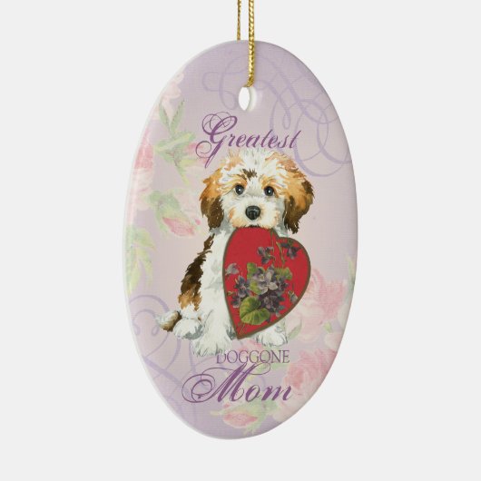 Havanese Heart Mam Ceramic Ornament (Rechts)