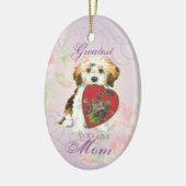Havanese Heart Mam Ceramic Ornament (Links)