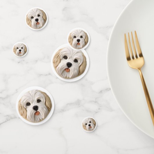 Havanese hond 3D geïnspireerd Confetti (Groep)