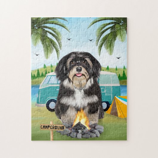Havanese Hond Camping Legpuzzel (Verticaal)