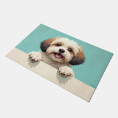 Havanese Hond Deurmat Kunst (Schuin)
