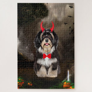 Havanese Hond in Halloween Kostuum Legpuzzel