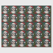 Havanese Hond in Sneeuw Kerstmis Cadeaupapier (Vlak)
