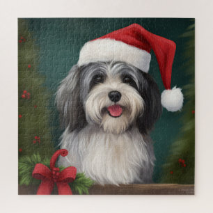 Havanese Hond in Sneeuw Kerstmis Legpuzzel