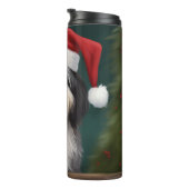 Havanese Hond in Sneeuw Kerstmis Thermosbeker (Geroteerd rechts)