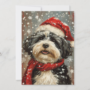 Havanese hond Kerstmis Feestdagenkaart