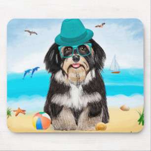 Havanese hond op het strand muismat