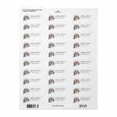 Havanese hond retour adreslabels etiket (Full Sheet)