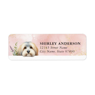 Havanese Hond Retouradreslabels Etiket