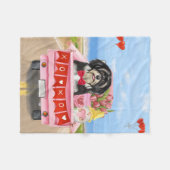 Havanese hond Valentijnsdag vrachtwagen  Fleece Deken (Voorkant (Horizontaal))