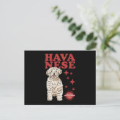 Havanese hond van de koelste | Havaneses Briefkaart (Staand voorkant)
