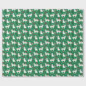 Havanese kersthond cadeaupapier (Vlak)