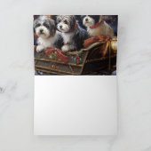 Havanese Kerstmis Feestelijk Seizoen Kaart (Binnen)
