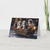 Havanese Kerstmis Feestelijk Seizoen Kaart (Voorkant)