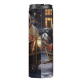 Havanese Kerstmis Feestelijk Seizoen Thermosbeker (Achterkant)