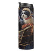 Havanese Kerstmis Feestelijk Seizoen Thermosbeker (Geroteerd rechts)
