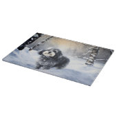 Havanese laat het sneeuwen Kerstmis Snijplank (Hoek)