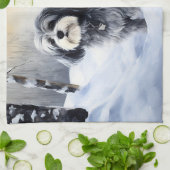 Havanese laat het sneeuwen Kerstmis Theedoek (Gevouwen)