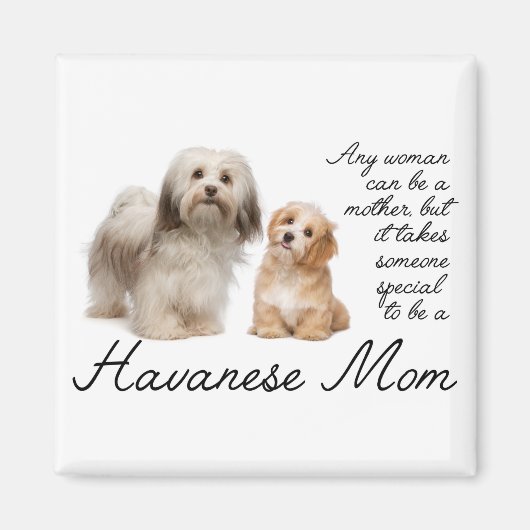 Havanese mama Magnet Magneet (Voorkant)