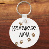Havanese mama sleutelhanger (Voorkant)