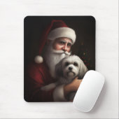 Havanese met Sinterklaas Kerstfeest Muismat (Met muis)