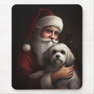 Havanese met Sinterklaas Kerstfeest Muismat