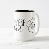 Havanese pa tweekleurige koffiemok (Voorkant rechts)