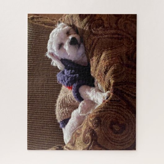 Havanese papaver Napping - Jigzaag Puzzle Legpuzzel (Verticaal)