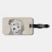 Havanese papaverschilderijen - Kute Original Dog A Bagagelabel (Achterkant horizontaal)