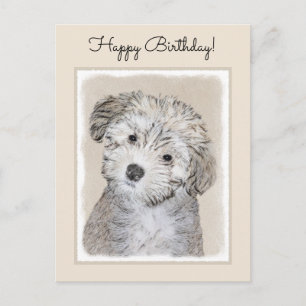 Havanese papaverschilderijen - Kute Original Dog A Briefkaart