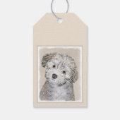 Havanese papaverschilderijen - Kute Original Dog A Cadeaulabel (Achterkant)