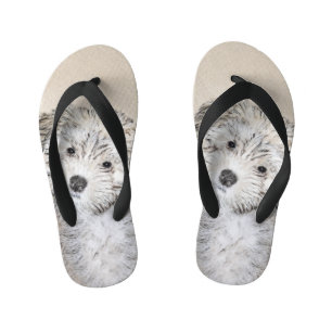 Havanese papaverschilderijen - Kute Original Dog A Kinder Teenslippers