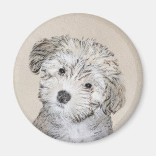 Havanese papaverschilderijen - Kute Original Dog A Magneet
