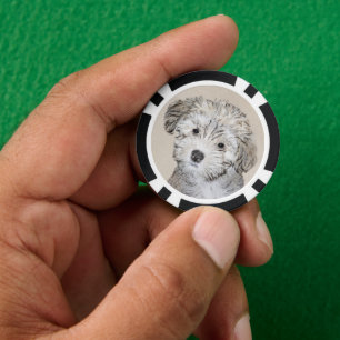 Havanese papaverschilderijen - Kute Original Dog A Poker Chips