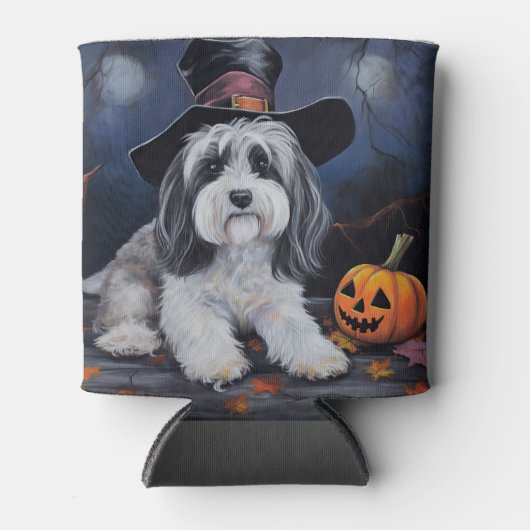 Havanese pompoenen Halloween eng Blikjeskoeler (Voorkant)