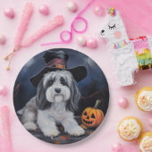Havanese pompoenen Halloween eng Papieren Bordje (Feest)