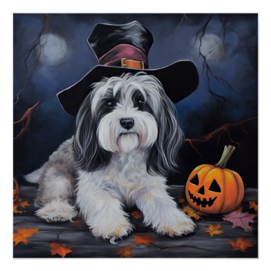 Havanese pompoenen Halloween eng Perfect Poster (Voorkant)