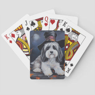 Havanese pompoenen Halloween eng Pokerkaarten