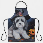 Havanese pompoenen Halloween eng Schort (Voorkant)