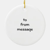 Havanese Puppy Ornament (Achterkant)